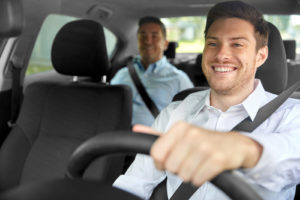 photo of a driver with passenger