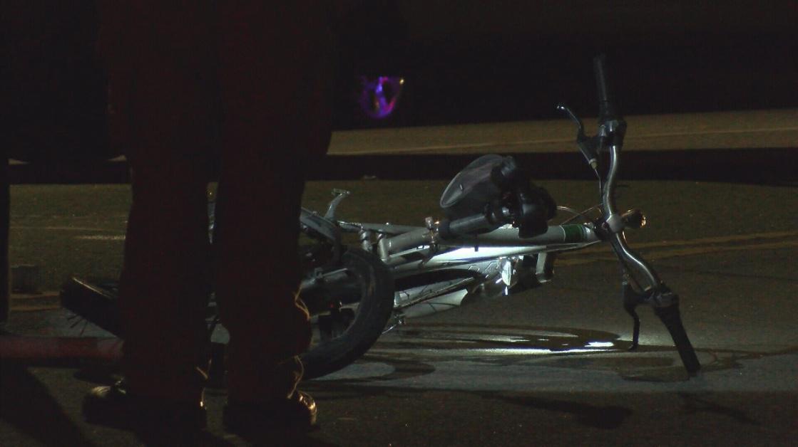 Picture of bicycle hit and run accident
