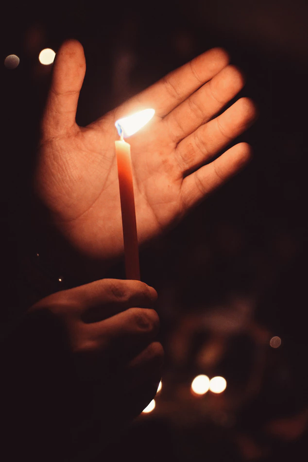 photo of candle light
