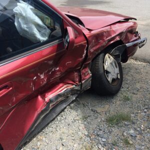 photo of a damaged car
